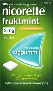 Nicorette® Tuggummi Fruktmint 2mg