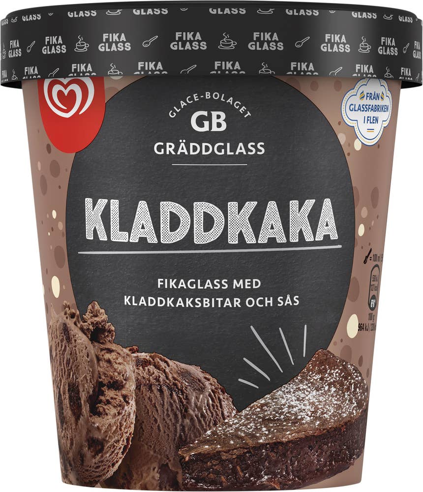 Daloplast Glass Kladdkaka GB Gräddglass
