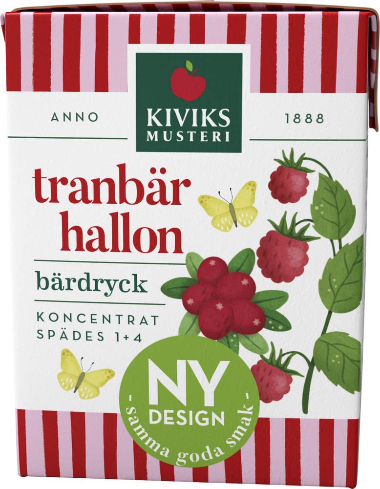 Kiviks Bärdryck Tranbär/Hallon Koncentrat Kiviks