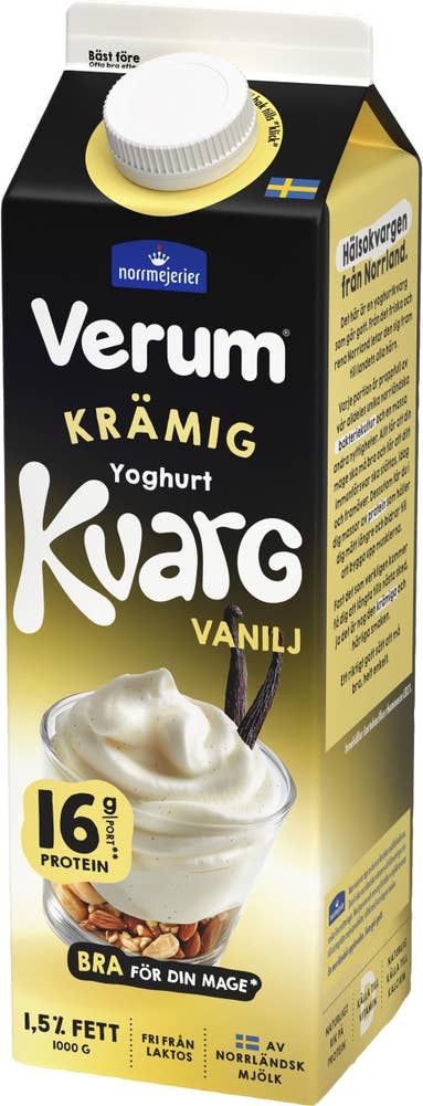 Verum Yoghurtkvarg Vanilj Laktosfri 1,5%