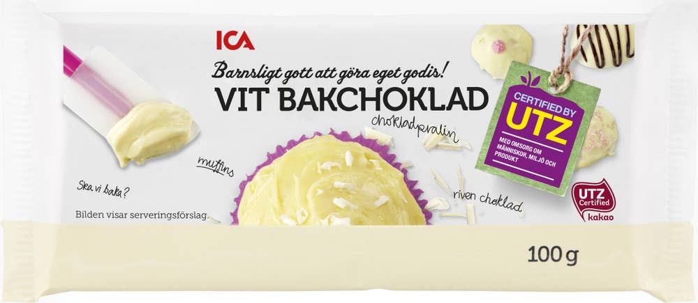 Ej sorterad Bakchoklad Vit Ica
