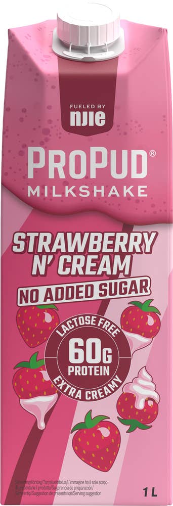Proteinmilkshake Strawberry n' Cream