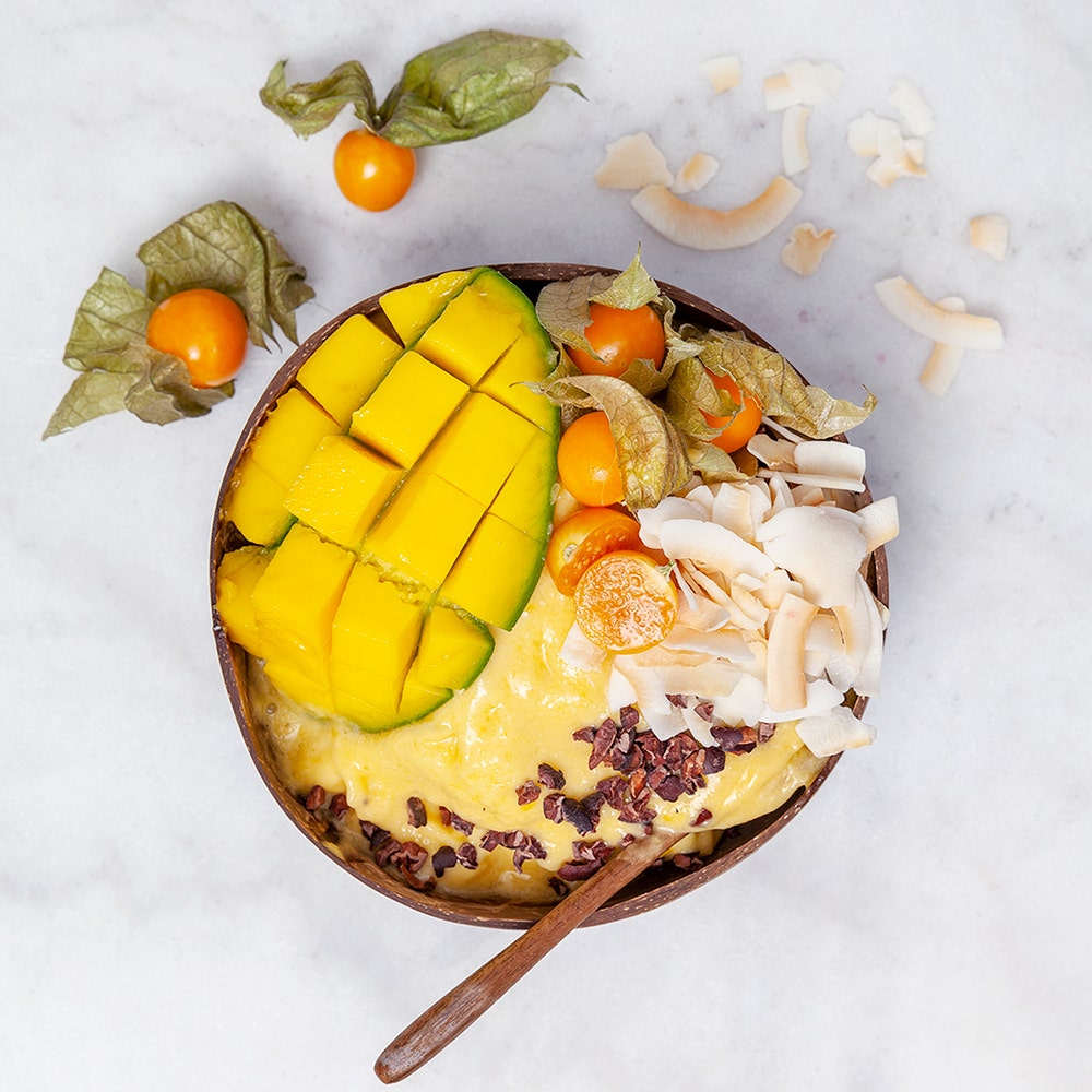 Mango- och kokosbowl