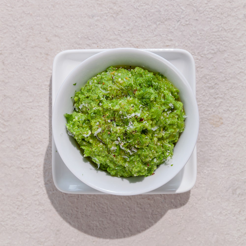 Guacamole på gröna ärtor