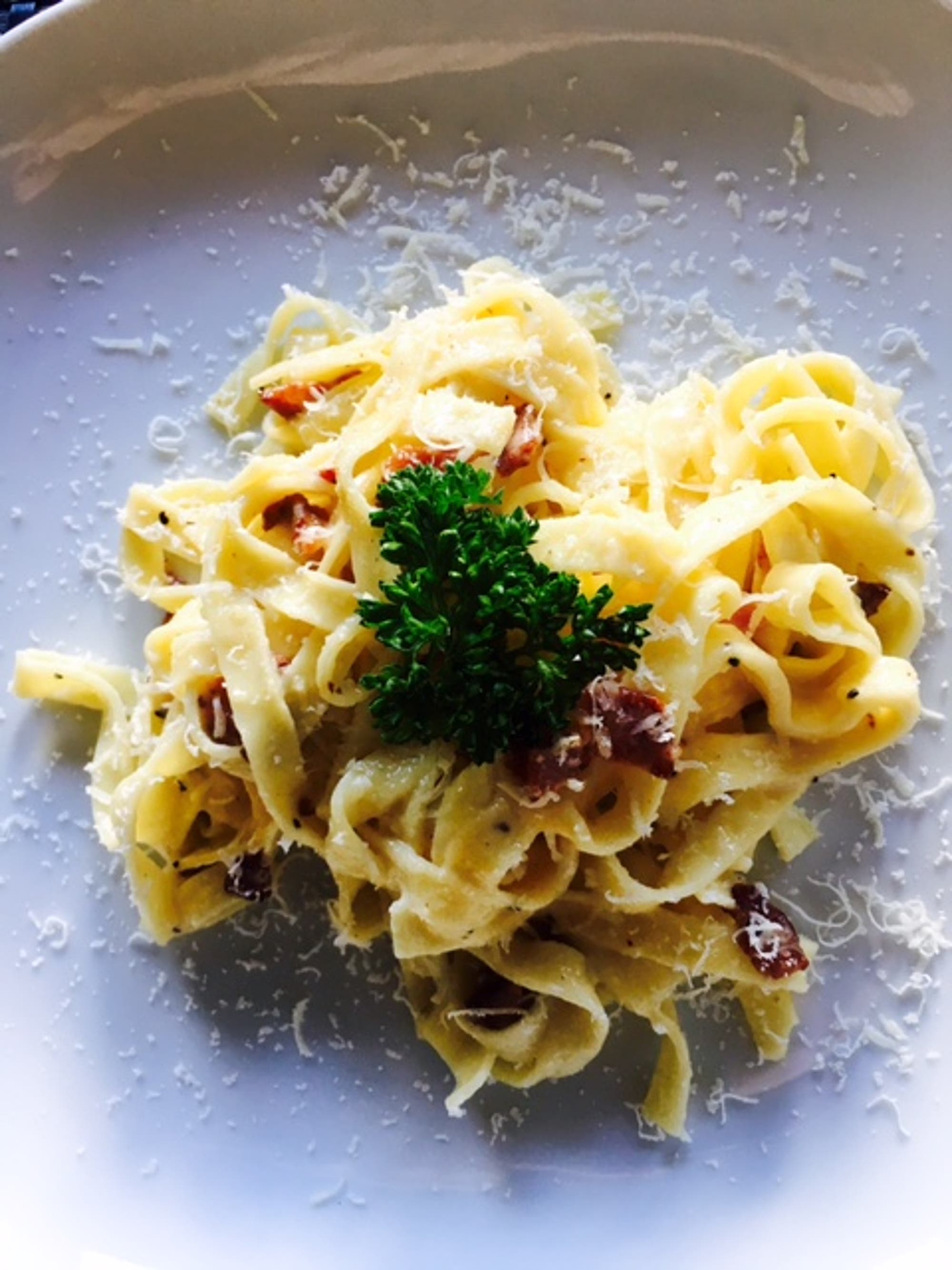 Lättlagad Pasta Carbonara