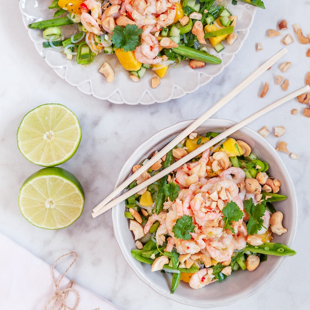 Asiatisk räksallad med mango