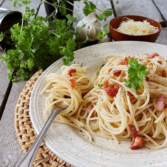 Barnens pasta carbonara