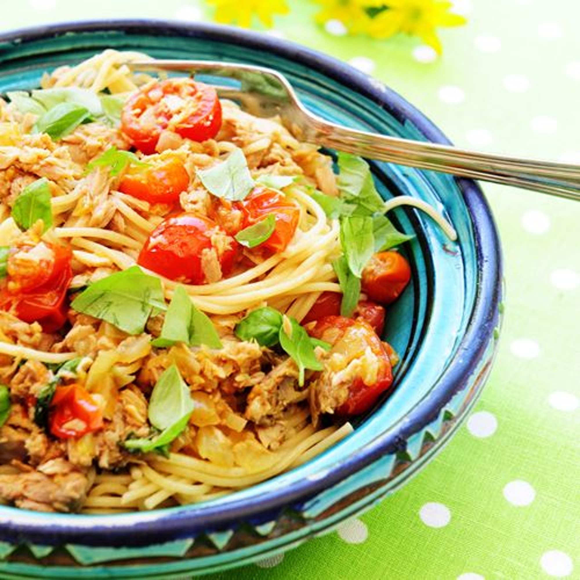 Latmanspasta med tonfisk