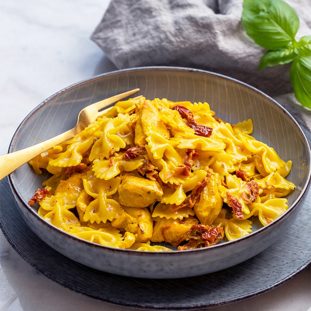 Kycklingpasta med saffran