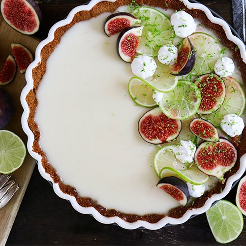 Vegansk key lime pie
