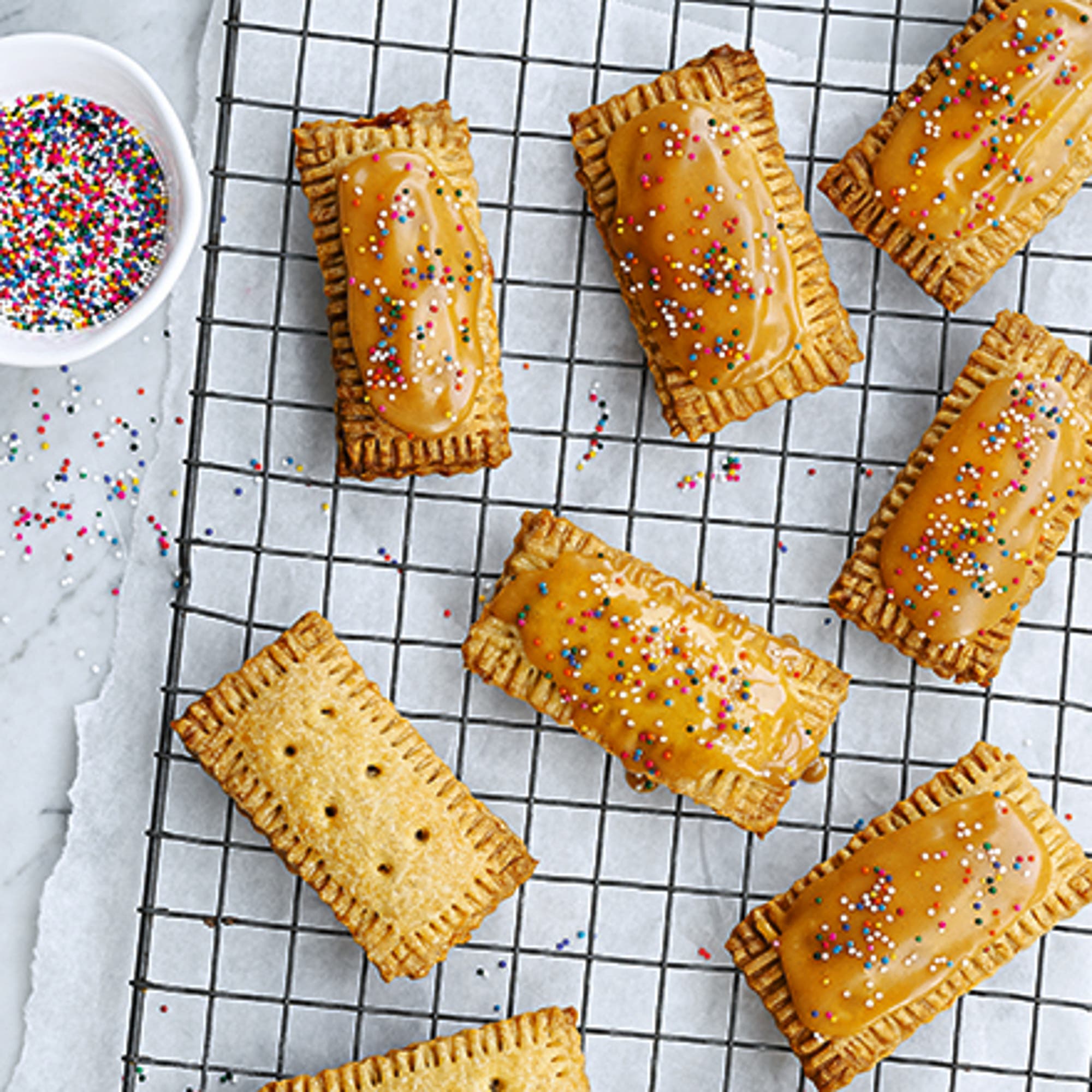 Pop-tarts med jordnötssmör och sylt