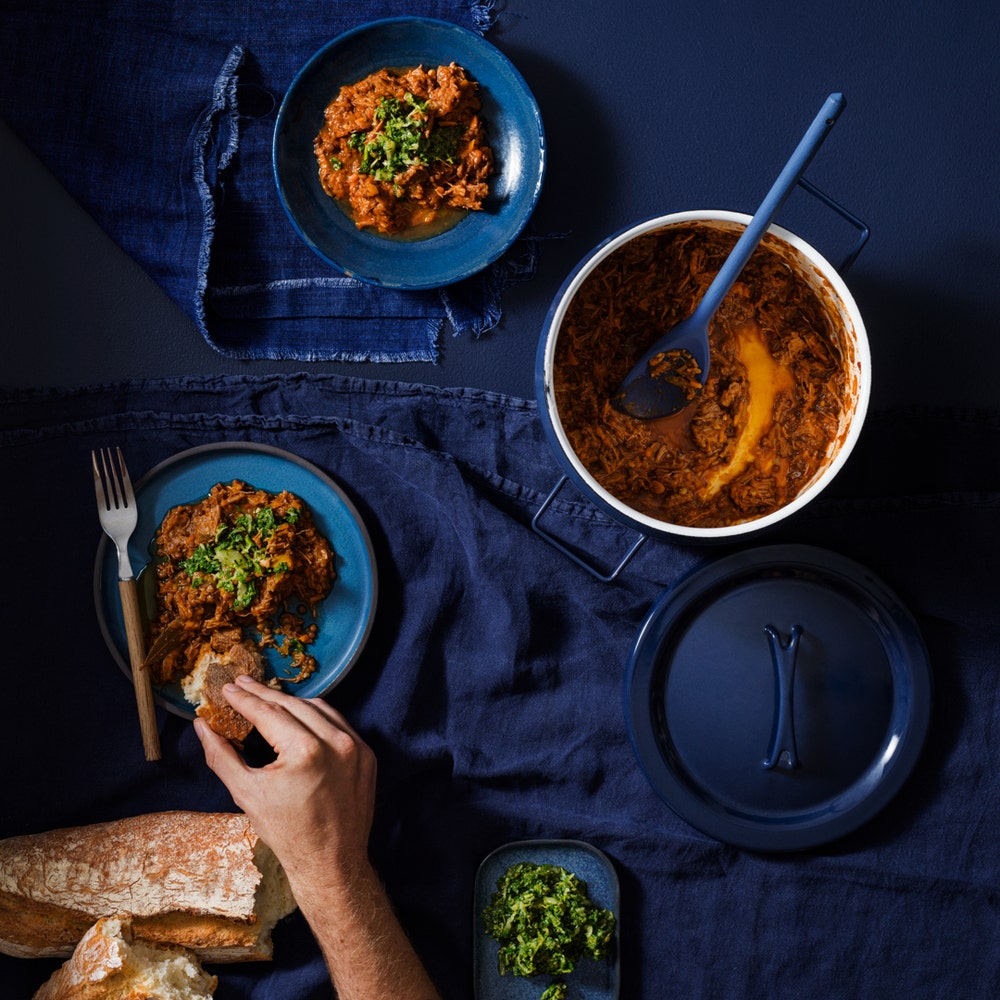 Chili på högrev med syrad gremolata