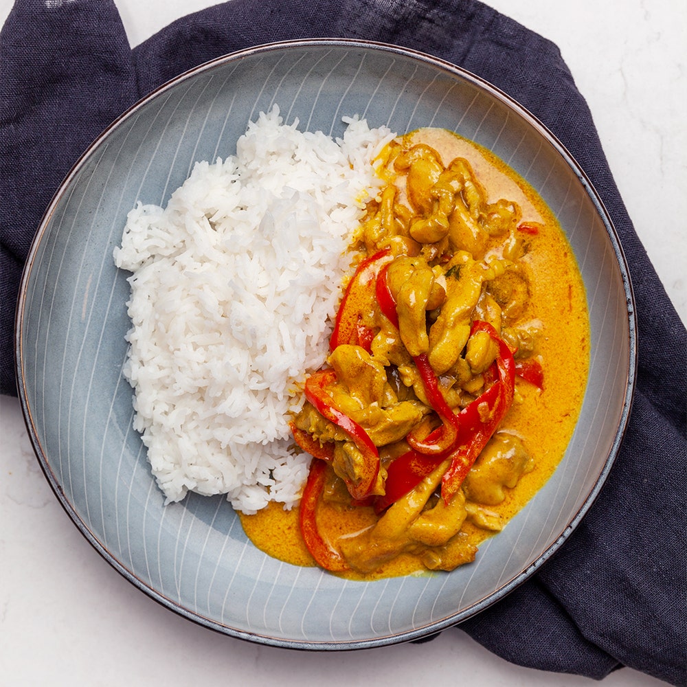 Currykyckling med ris
