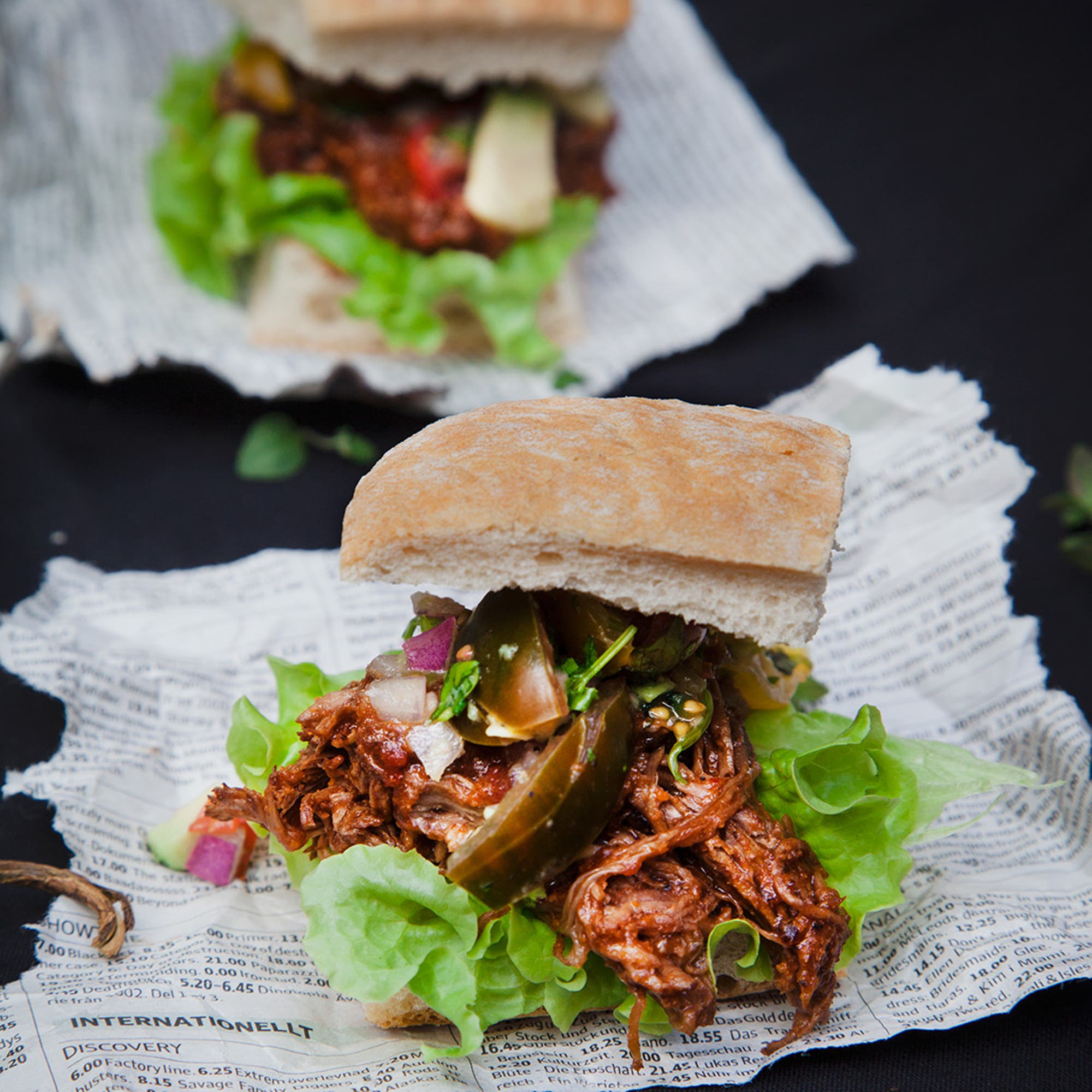 Pulled beef med anchochili