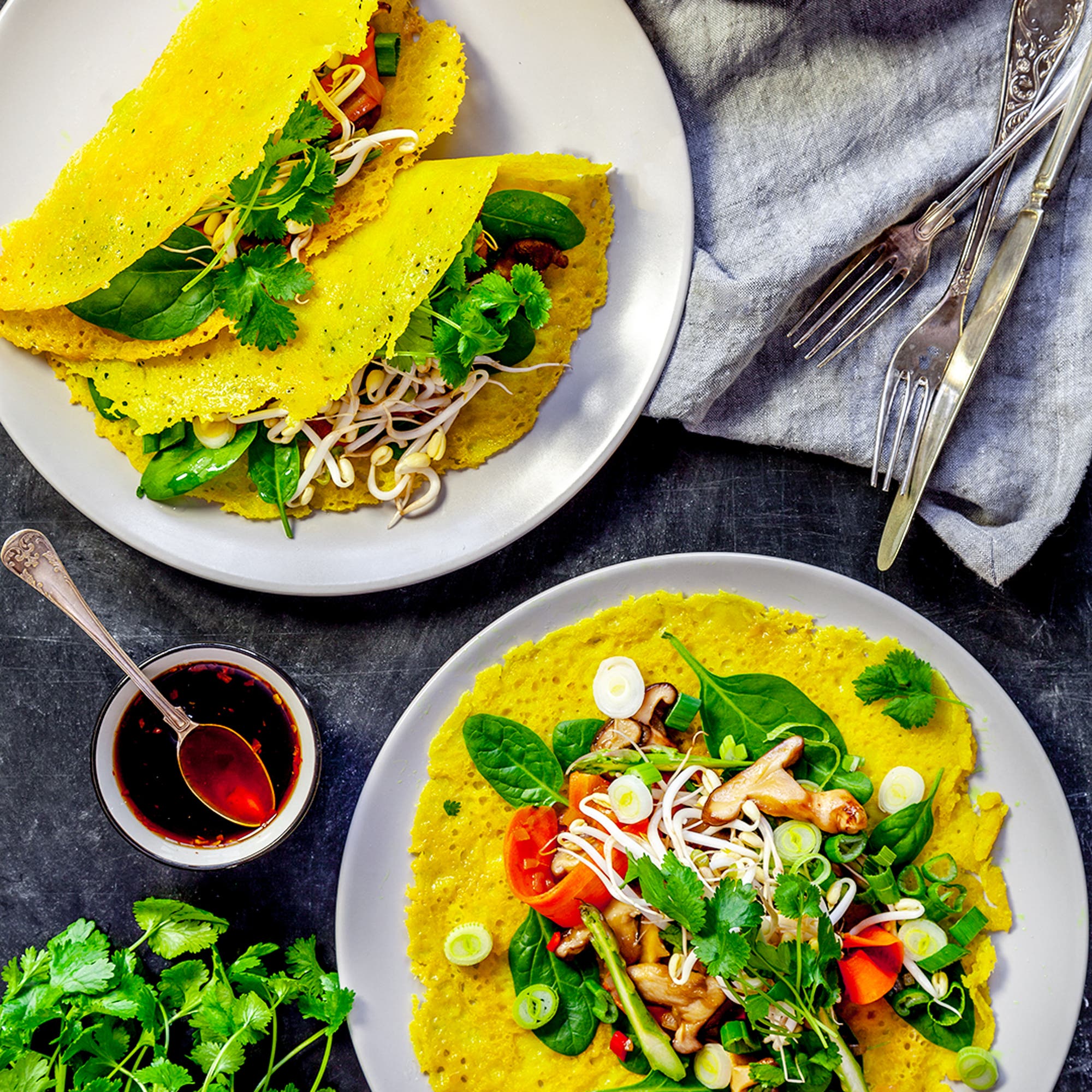 Vegansk Banh xeo