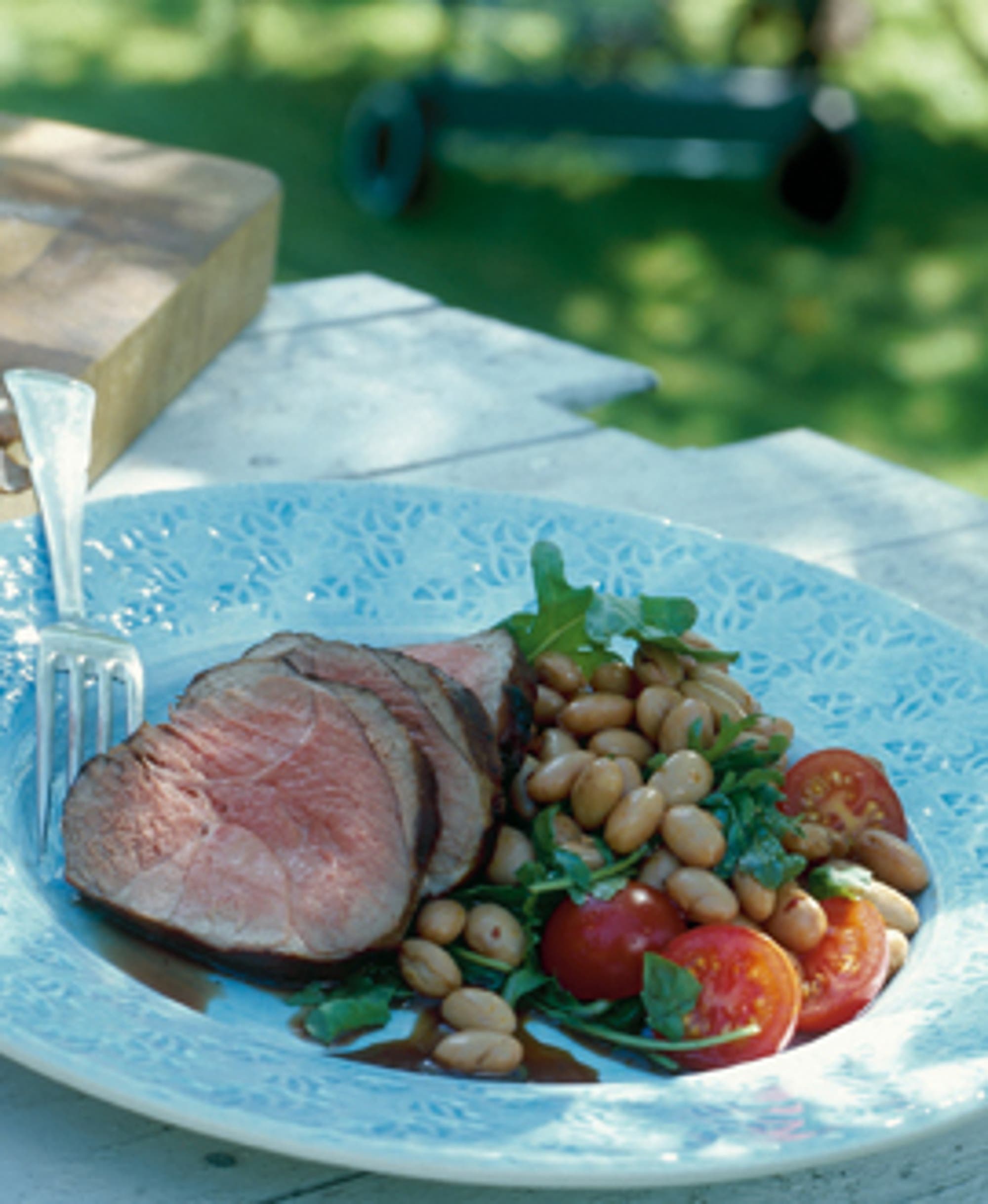 Provencalsk lammstek med bönsallad