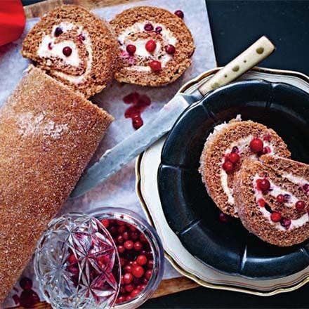Pepparkaksrulltårta
