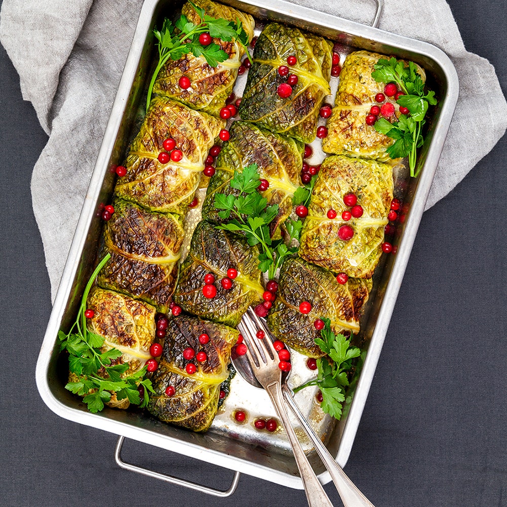 Vegetariska kåldolmar