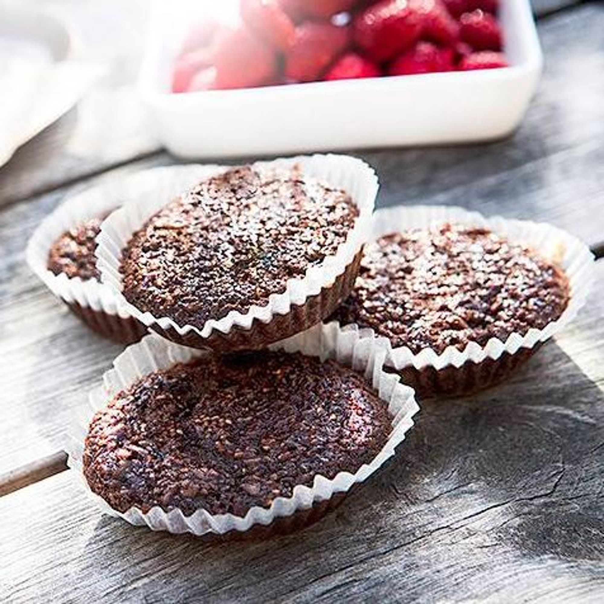 Proteinmuffins med chokladsmak