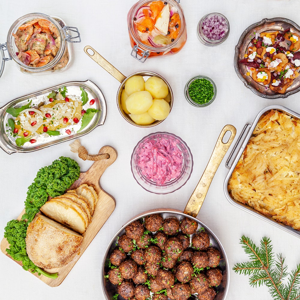 Mathems veganska julbord för 8 personer