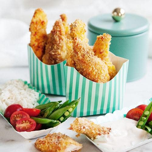 Chicken nuggets med sweet chilisås
