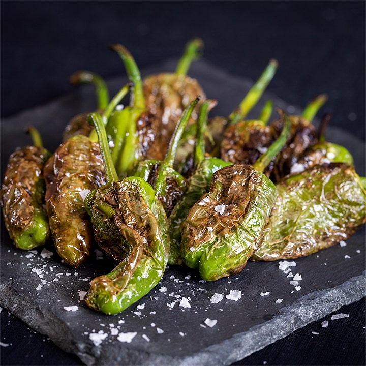 Pimientos de padron med flingsalt