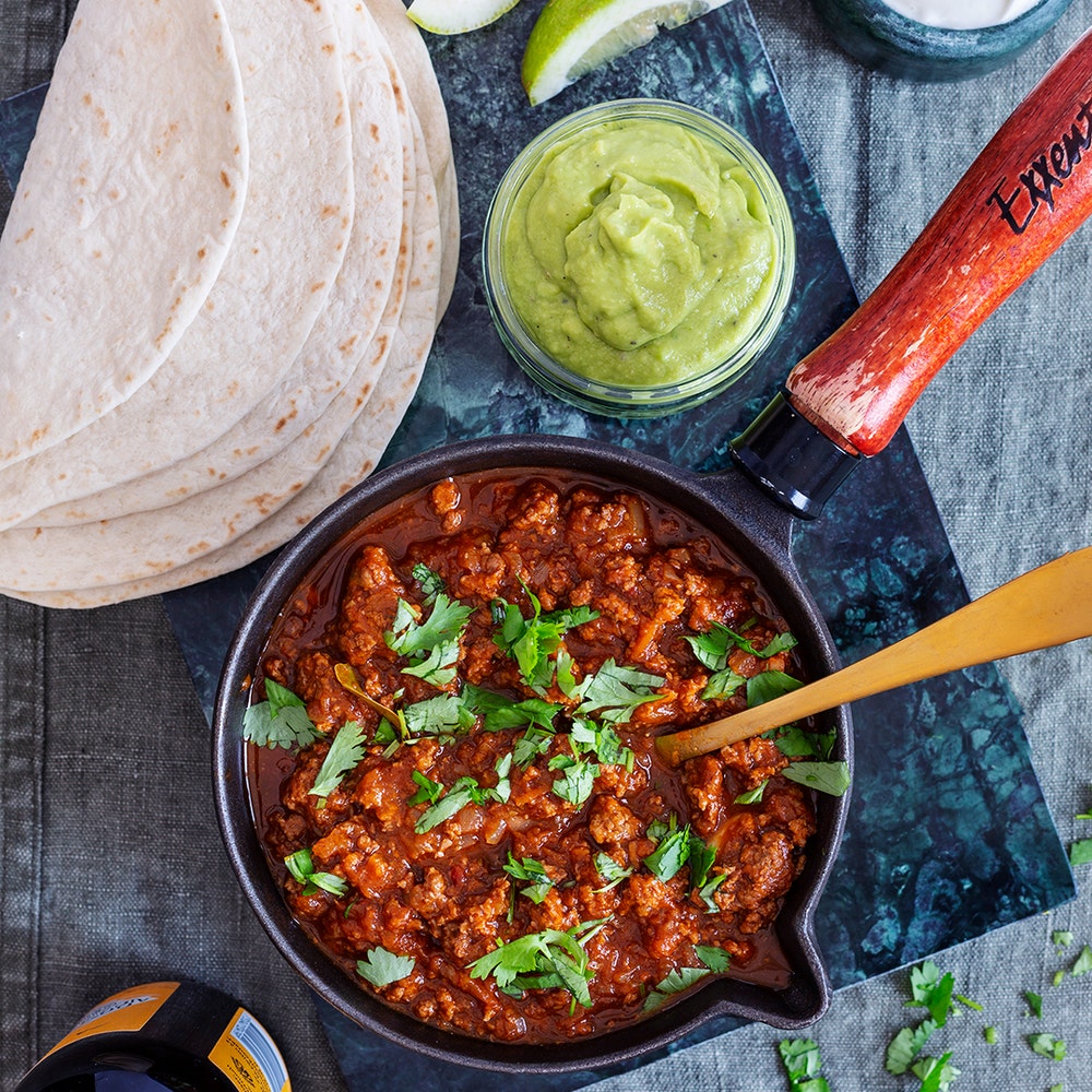 Snabb chiligryta med öl och chipotle