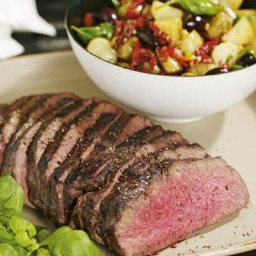 Potatissallad med soltorkade tomater