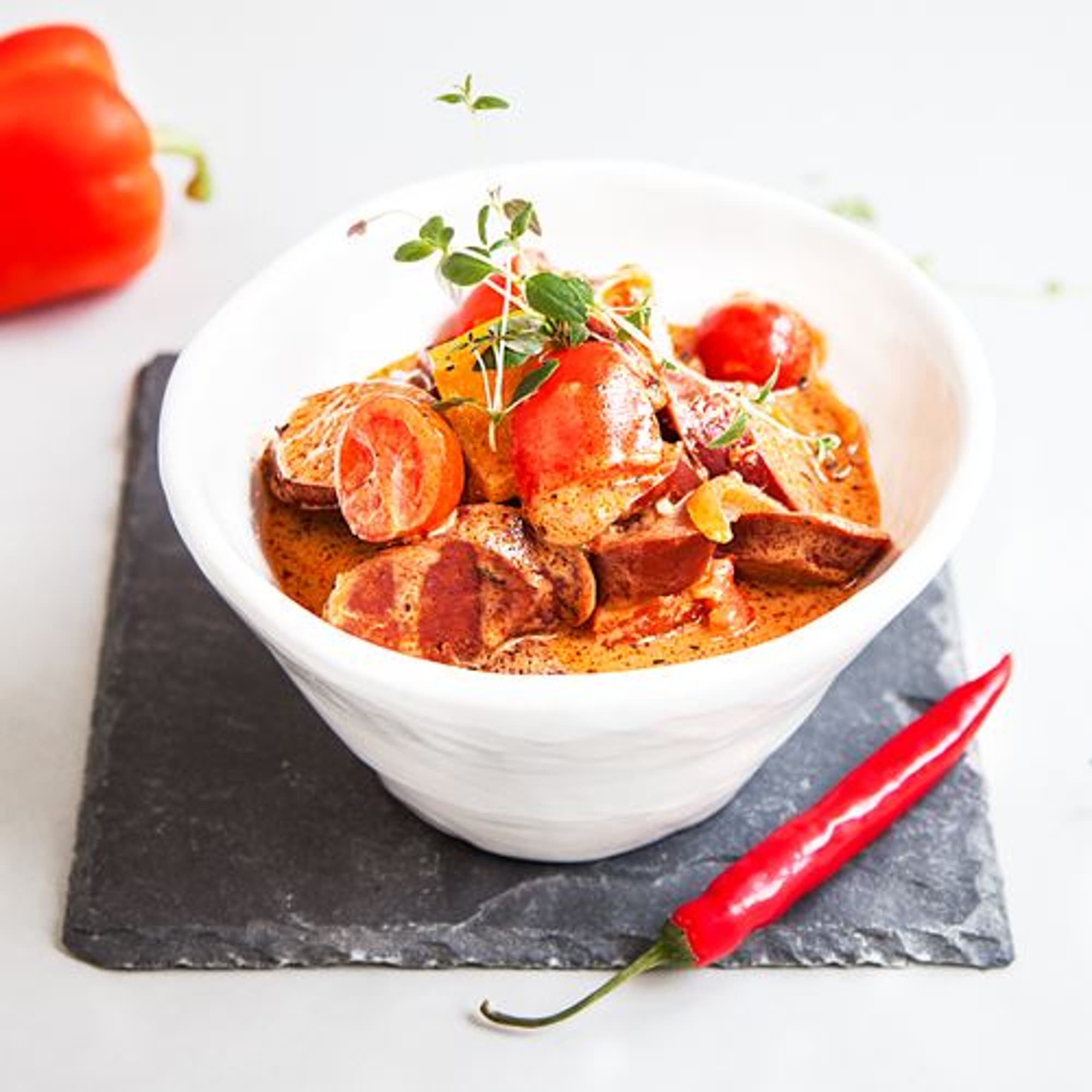 Het chorizogryta med paprika