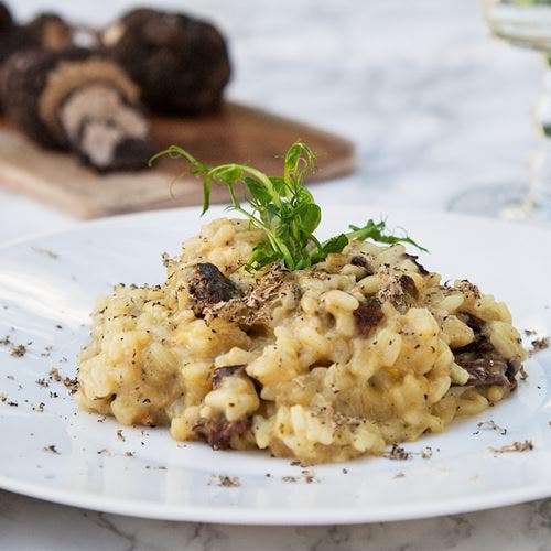 Tryffelrisotto med karljohansvamp och parmesanost