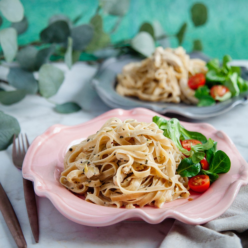 Dragonkyckling med pasta