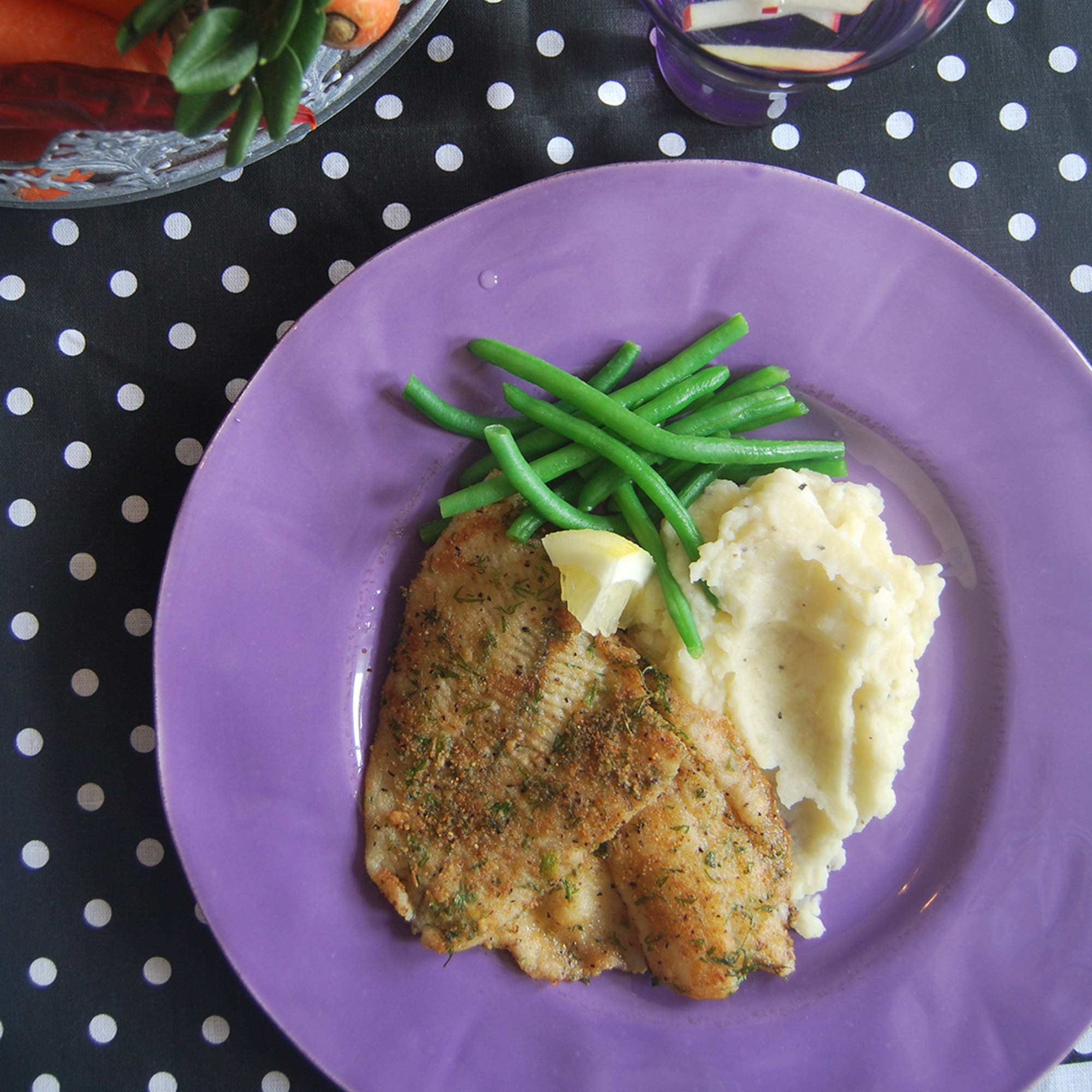 Örtstekt spättafilé med potatismos