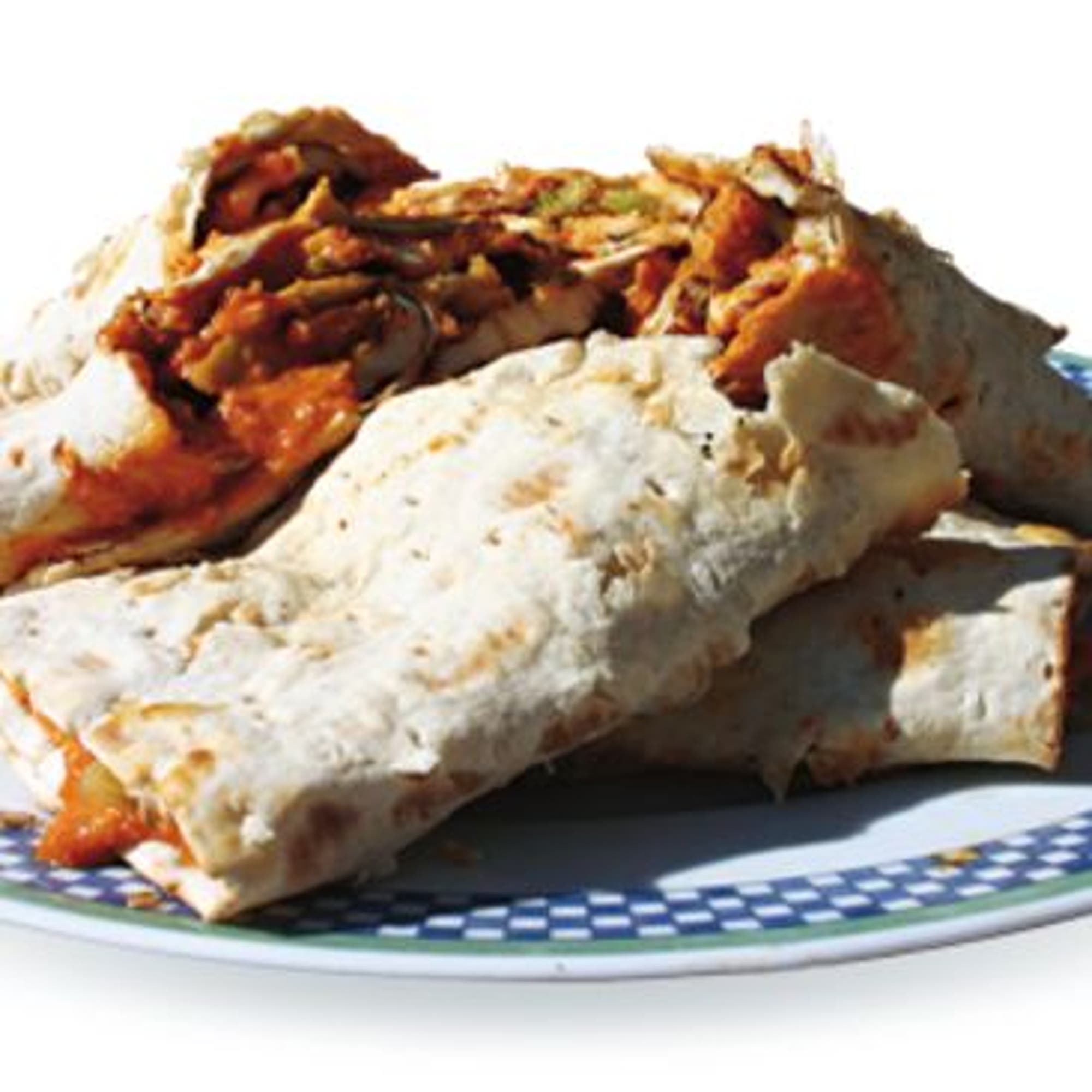 Tunnbrödswraps med halloumi, broccoli och salsa romesco