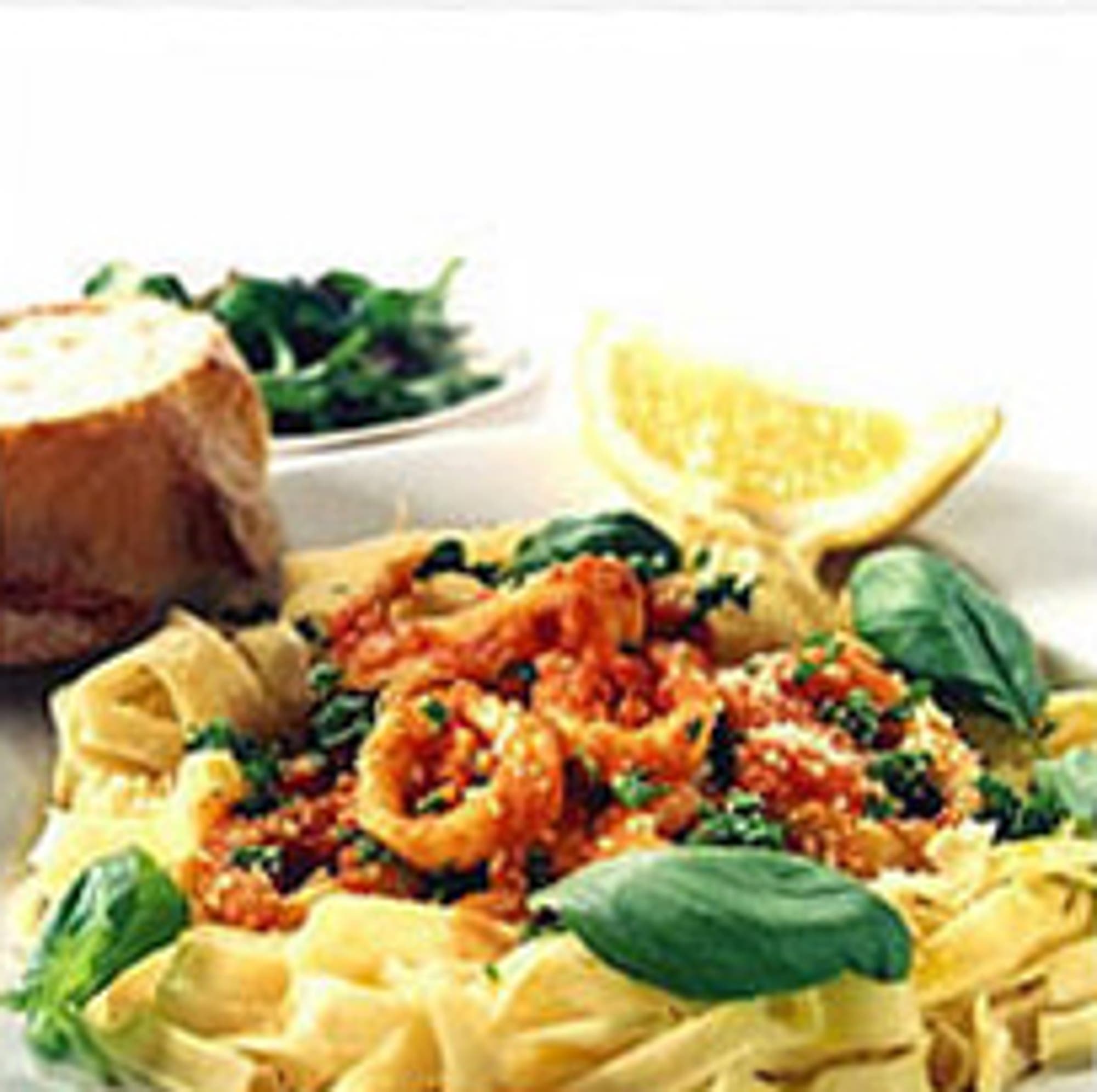 Pasta med bläckfisk