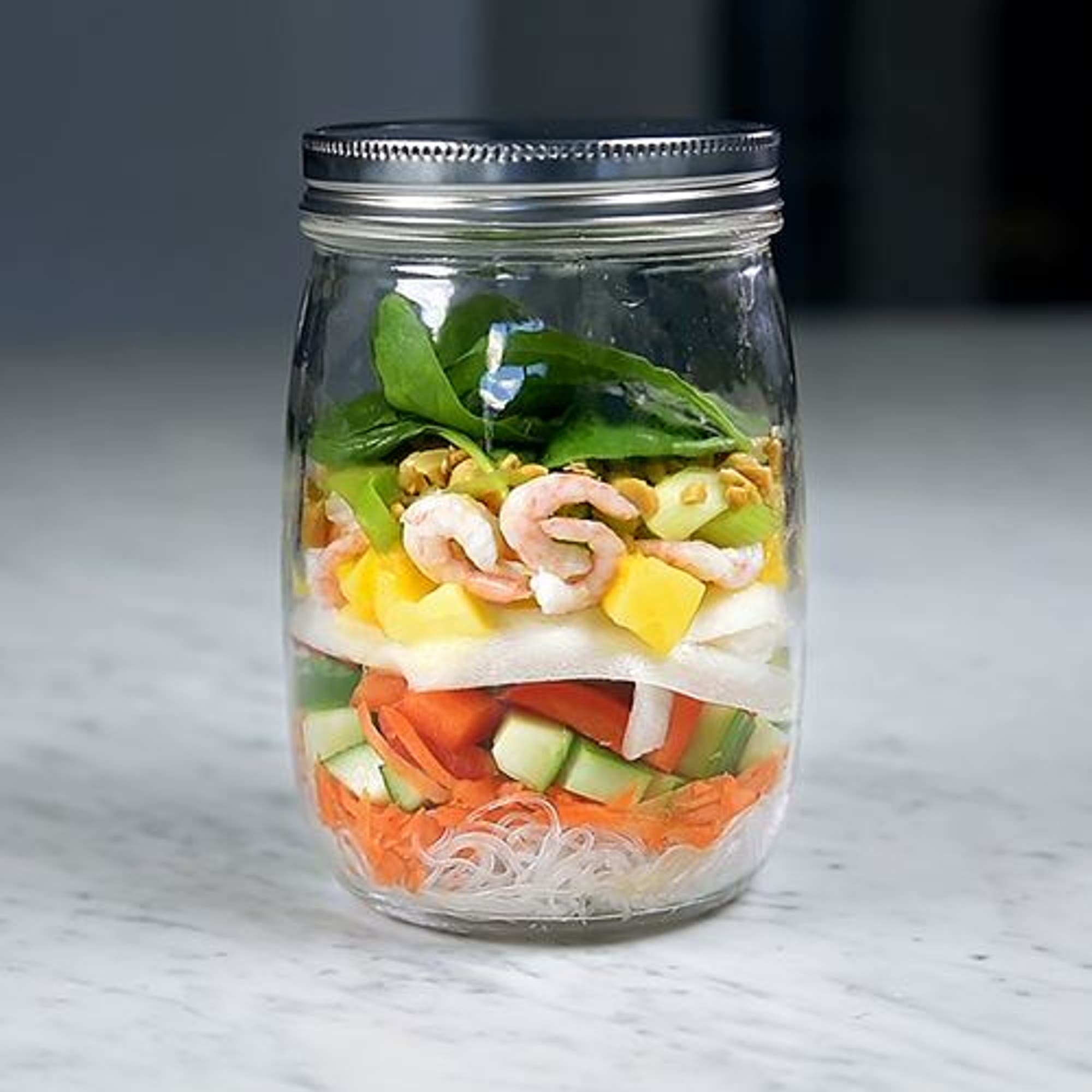Shake sallad med asiatiska smaker