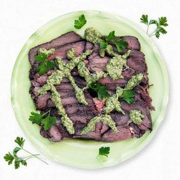 Rostbiff salsa verde
