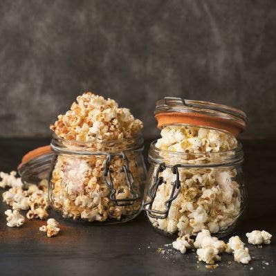 Citronpopcorn & heta BBQ-popcorn