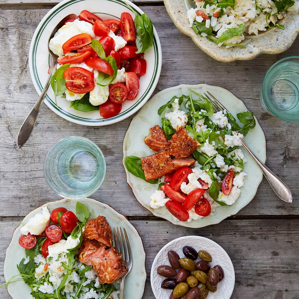 Lax Toscana, italiensk rissallad och caprese