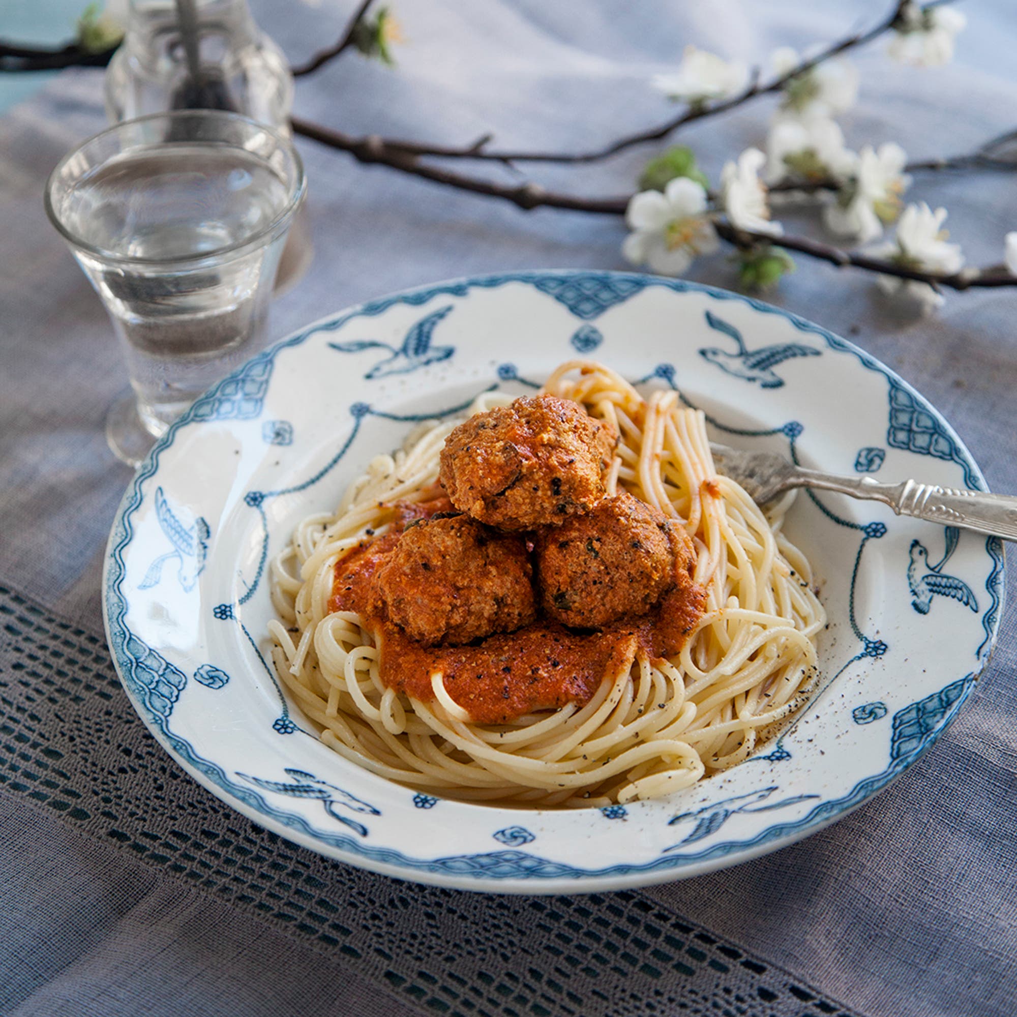 Malins frikadeller i tomatsås