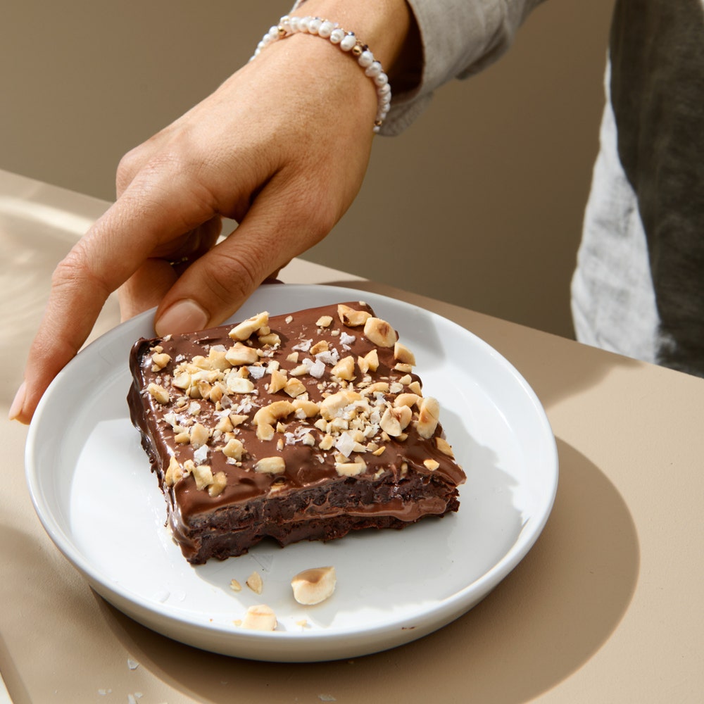 Kladdig chokladbrownie på svarta bönor