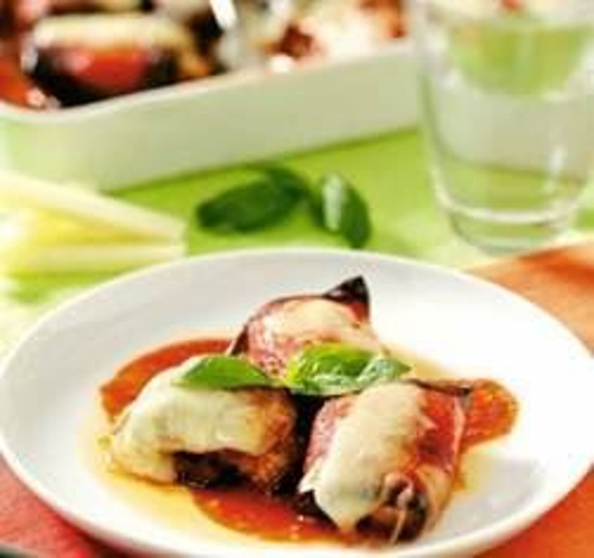 Rullader med aubergine