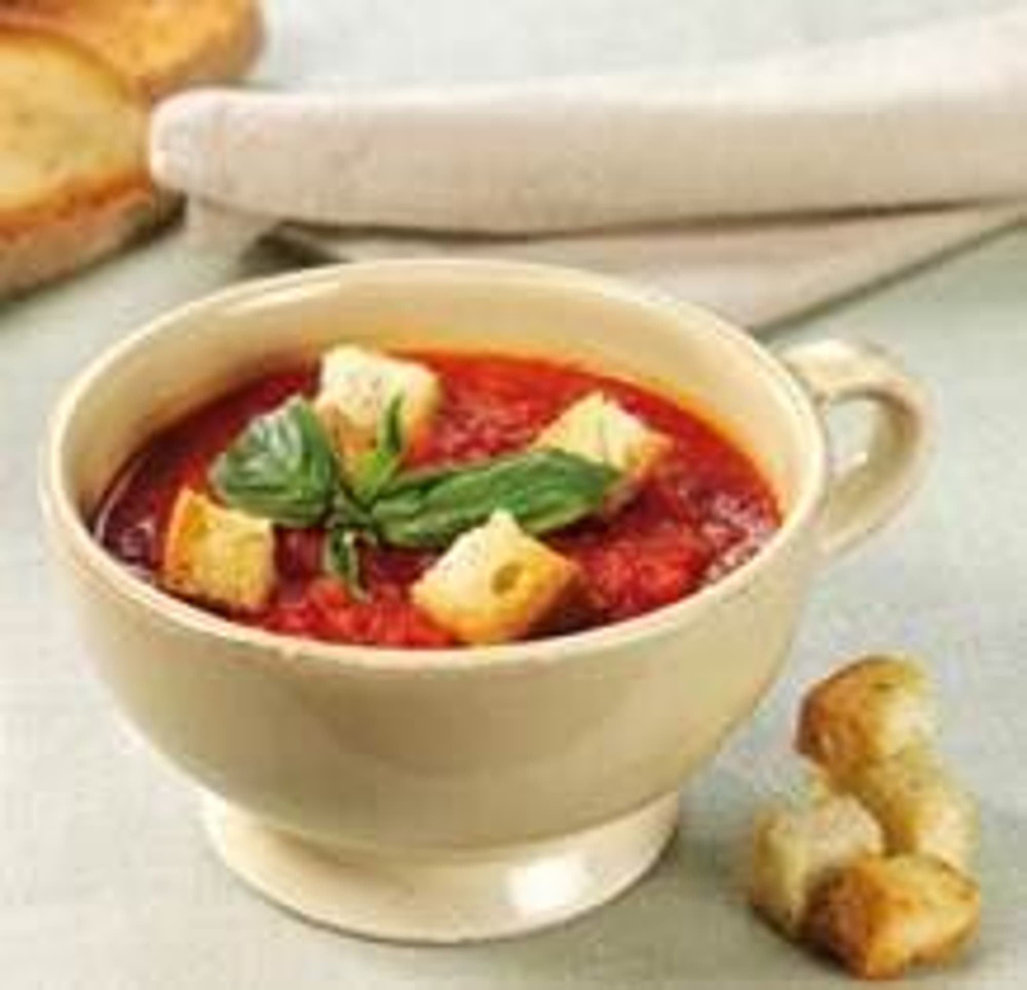 Tomatsoppa med crostini