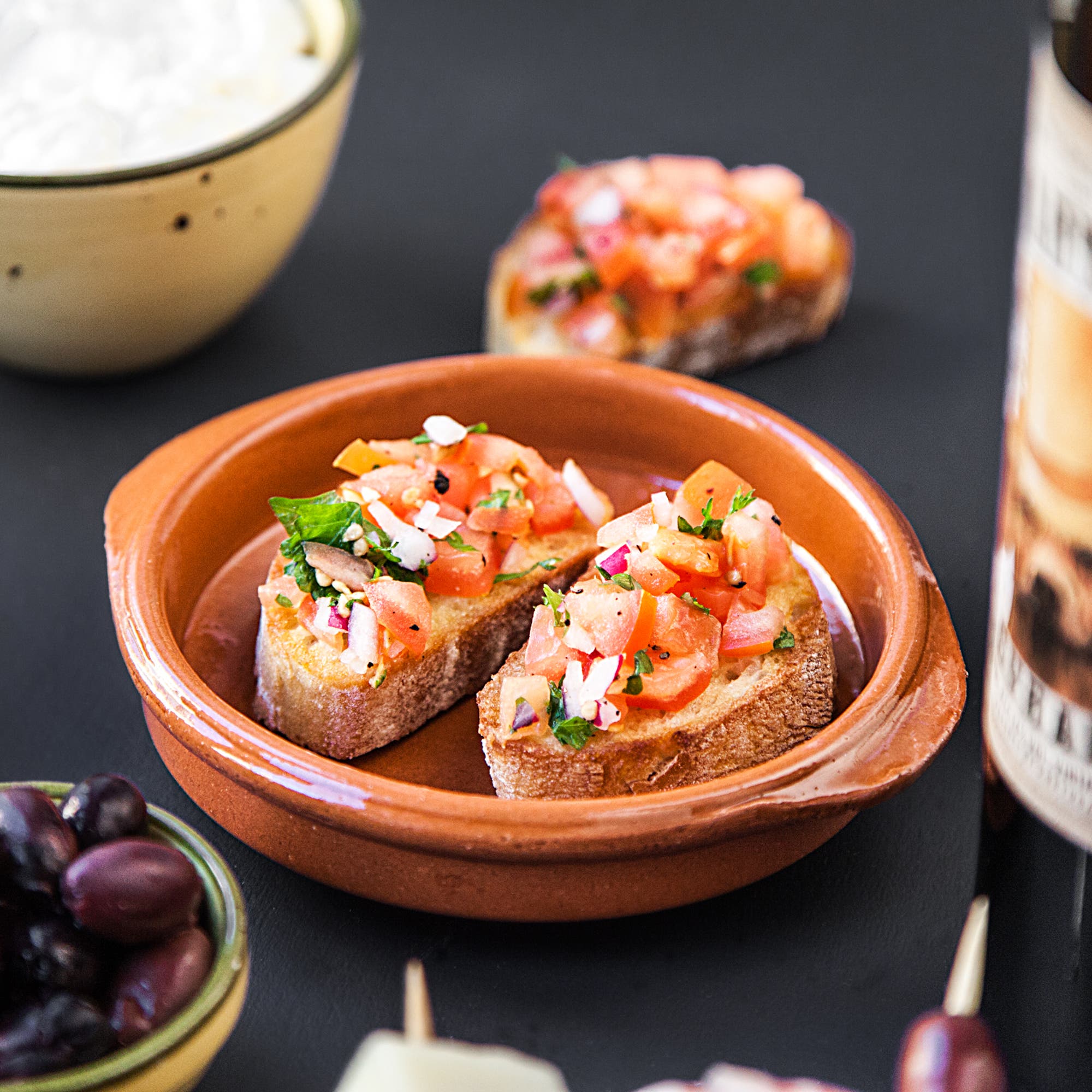 Bruschetta med tomatsalsa
