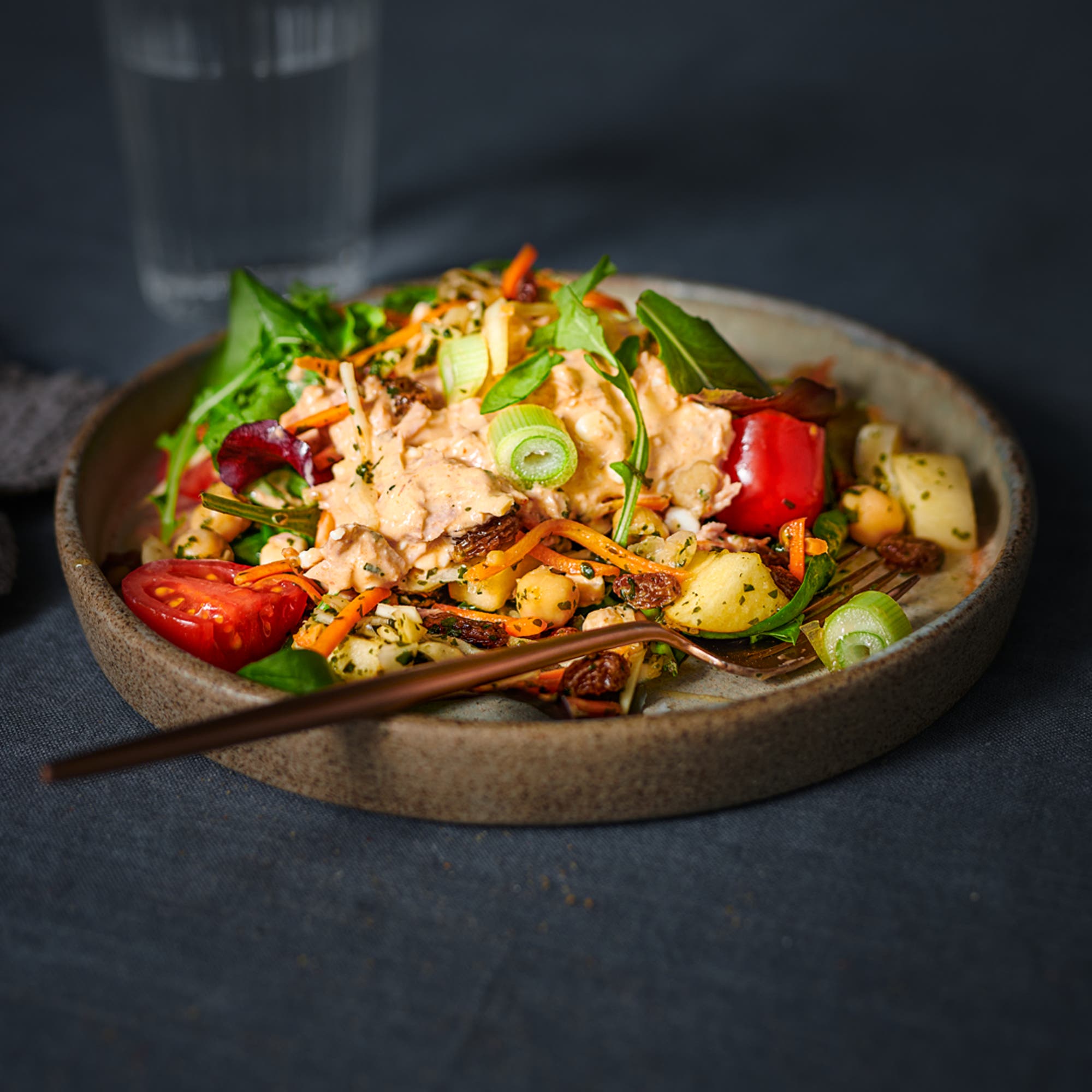 Spicy tuna med vitkålssallad