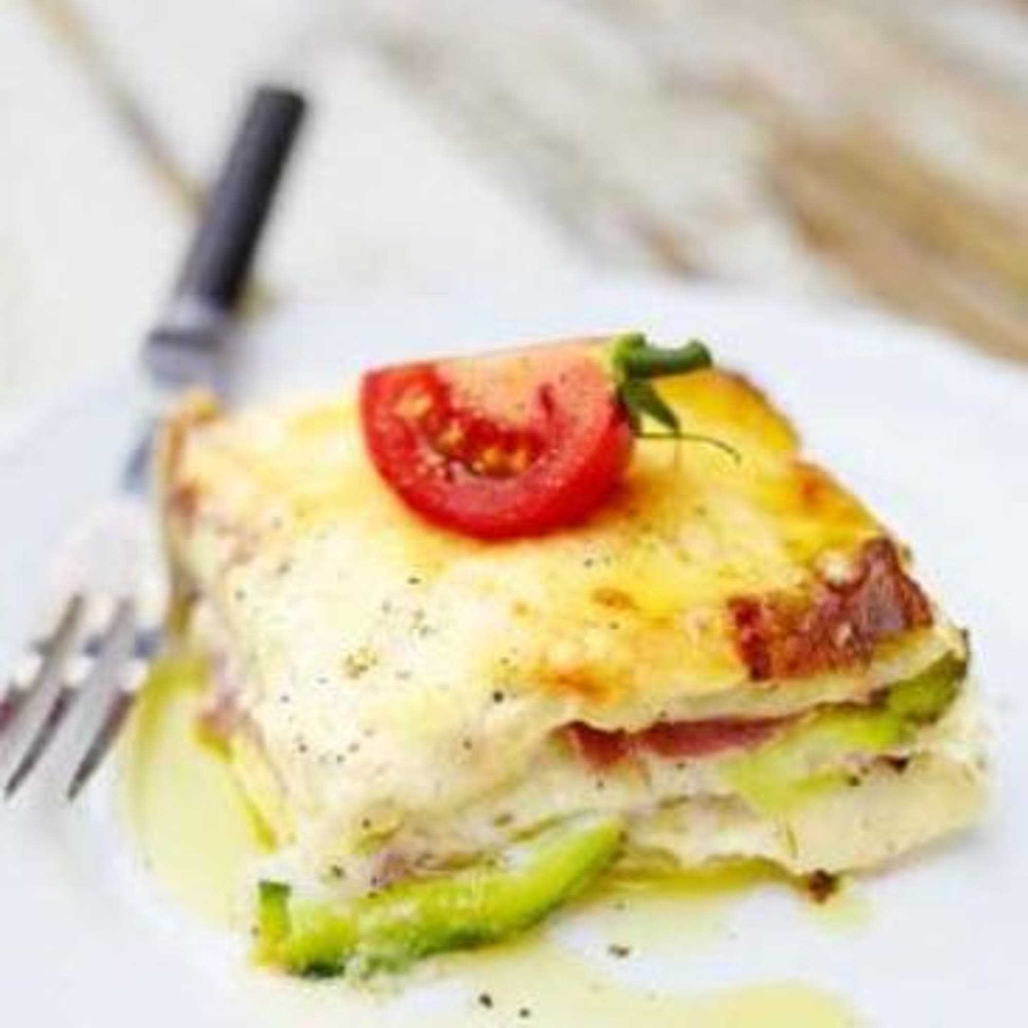 Squash- och skinklasagne