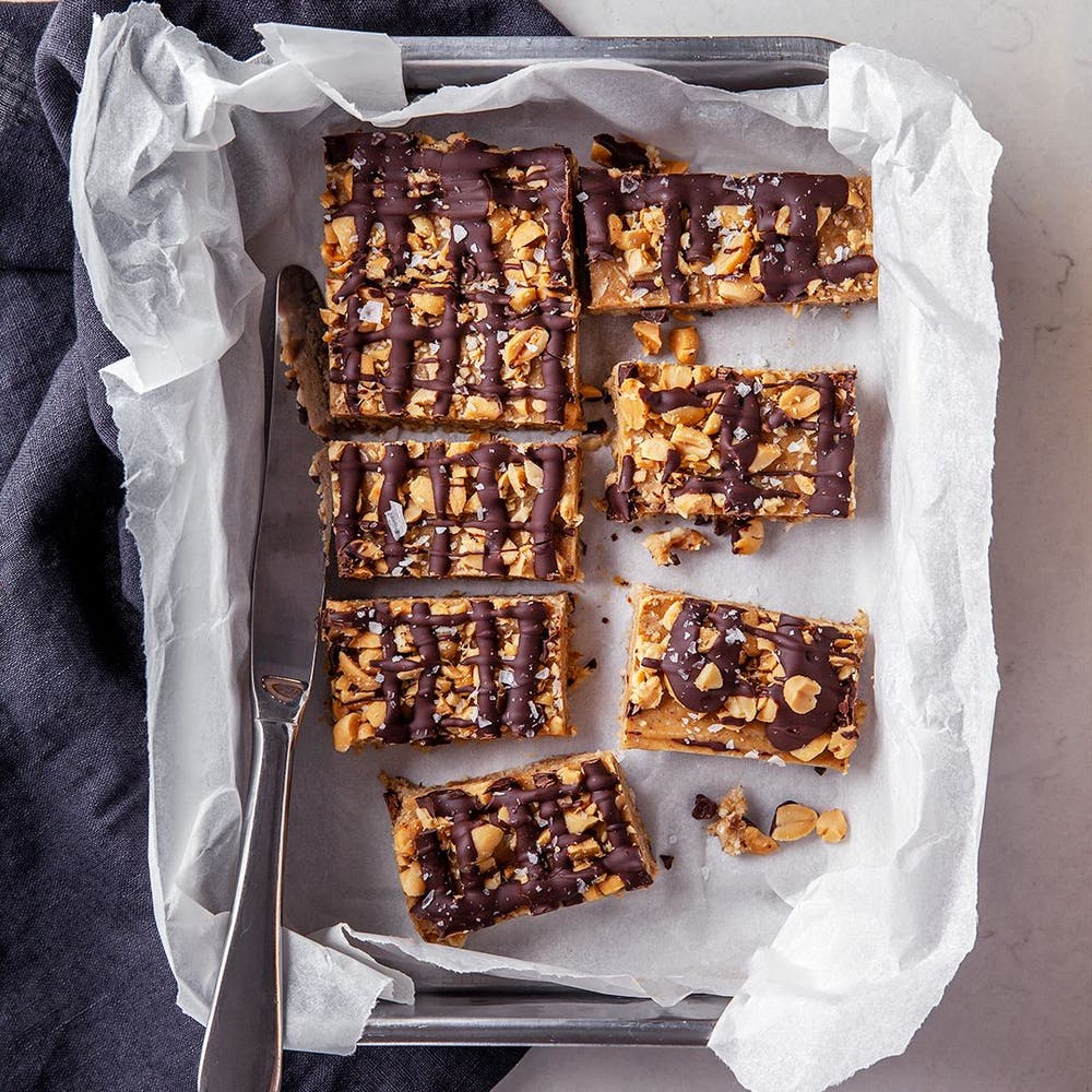 Vegansk snickerskaka