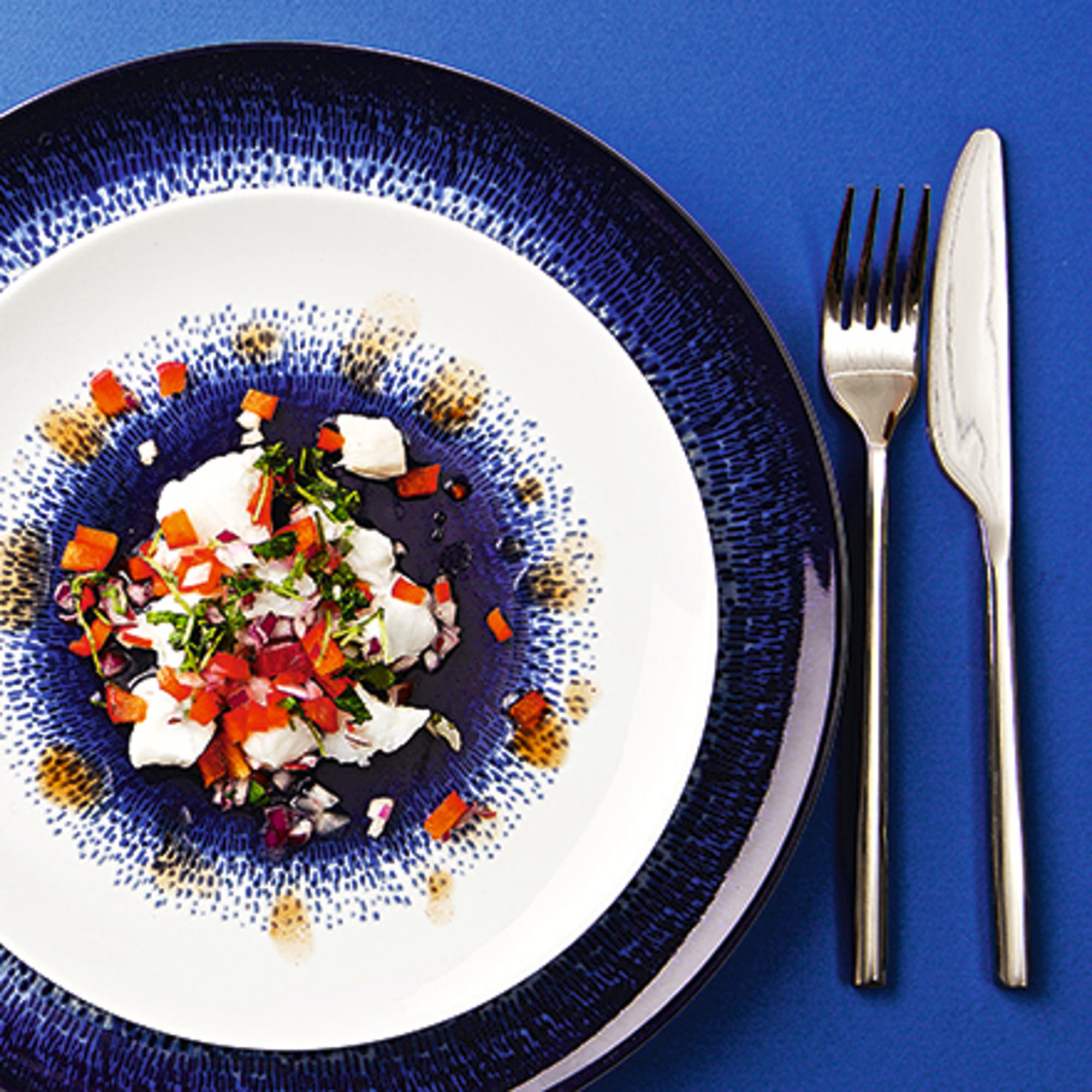 Ceviche på vit fisk