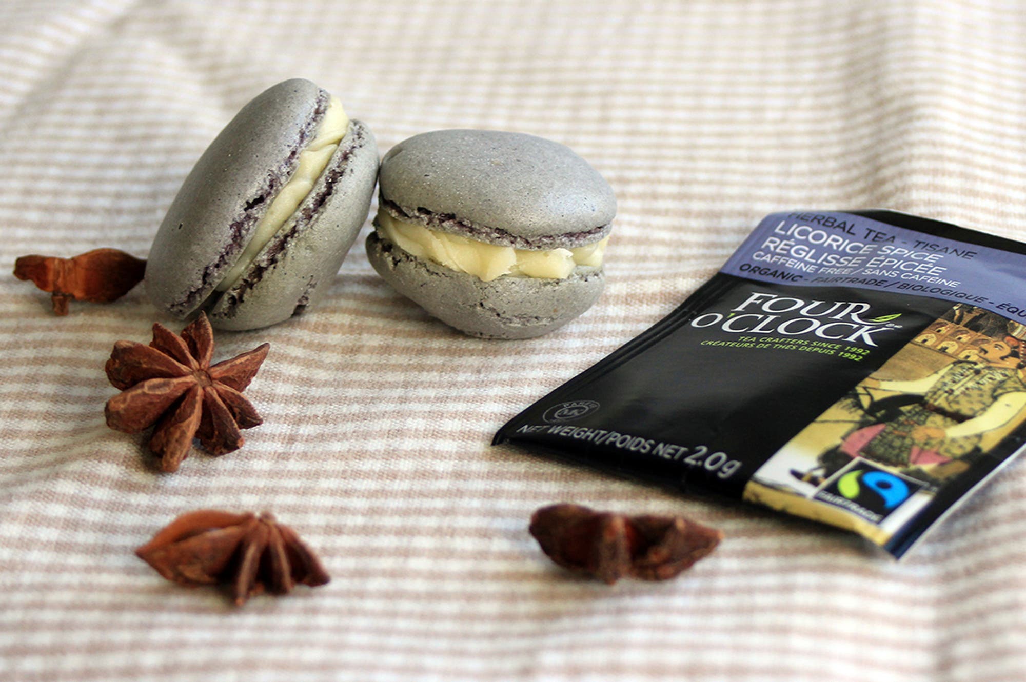 Macarons Lakrits & kryddor