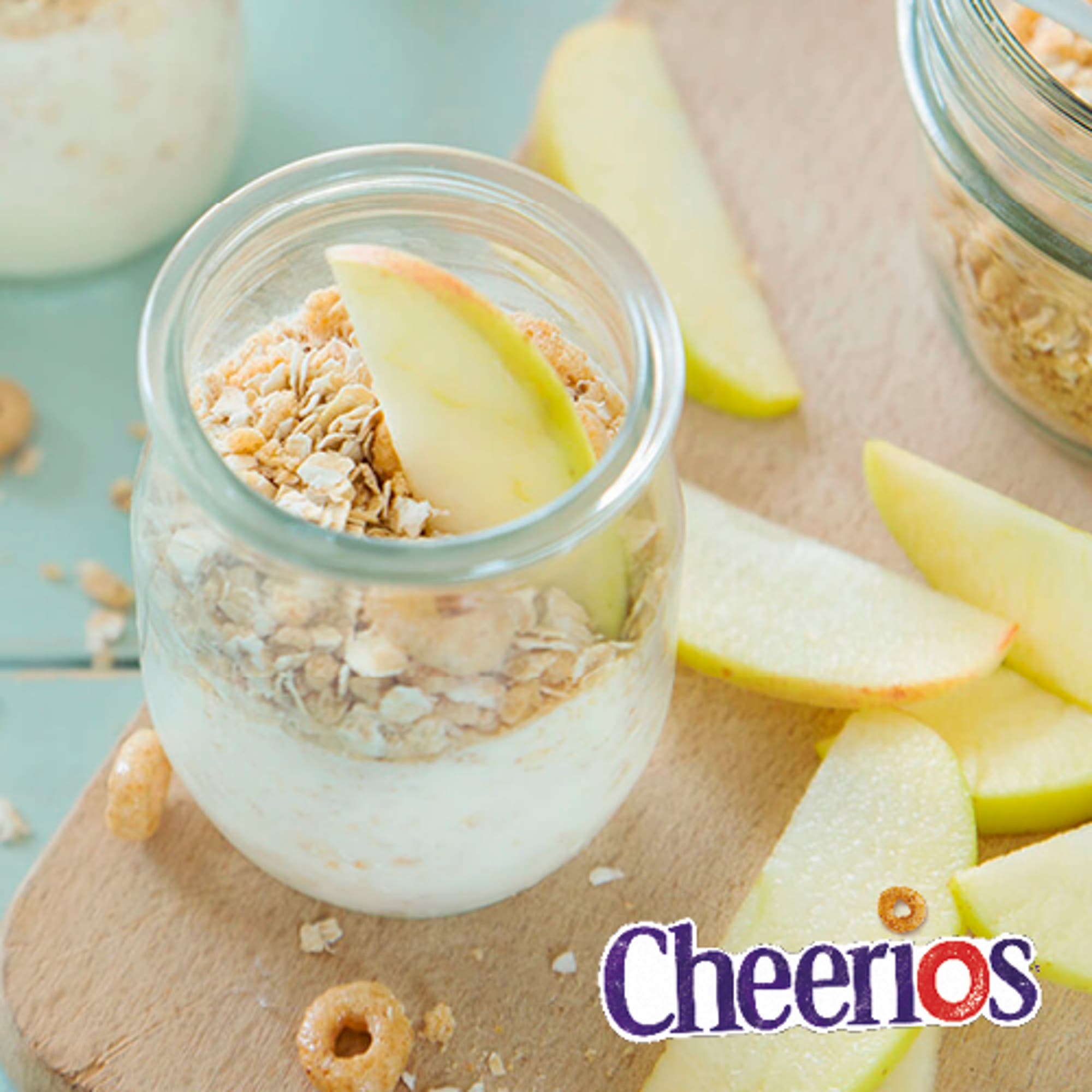 Cheerios® Äppel-kanel Overnight oats med flingor