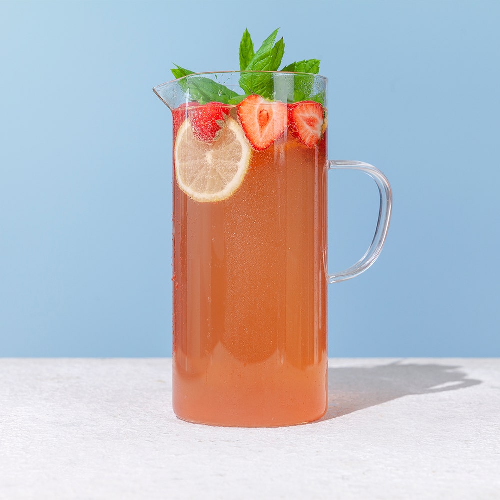 Sangria med rosé och jordgubbar